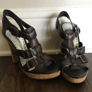 Gianni Bini Cork Heel Sandal